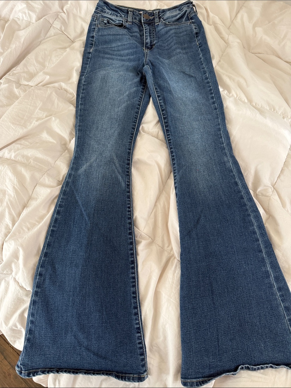 SO Women's Medium Blue Flare Jeans